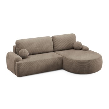 Runde Eckcouch CLEO II mit Schlaffunktion