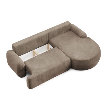 Runde Eckcouch CLEO II mit Schlaffunktion