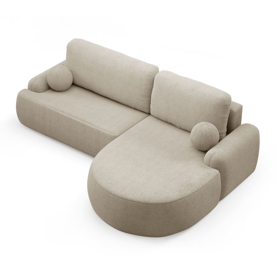Runder Ecksofa CLEO mit Schlaffunktion