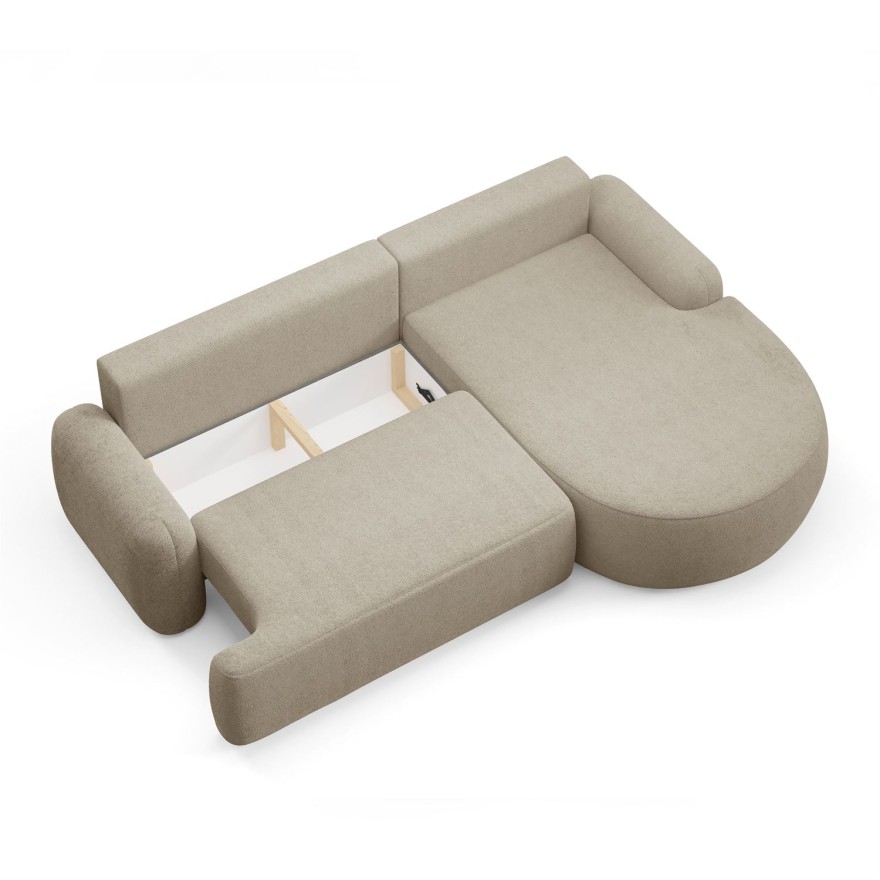 Runder Ecksofa CLEO mit Schlaffunktion