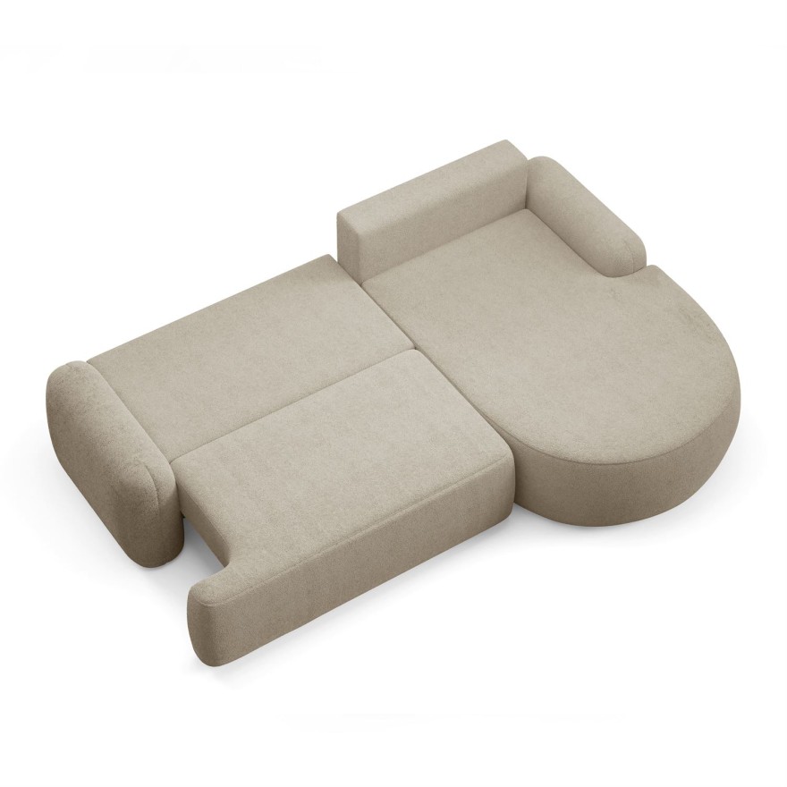 Runder Ecksofa CLEO mit Schlaffunktion