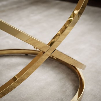 Couchtisch  BELLE mit Glasplatte