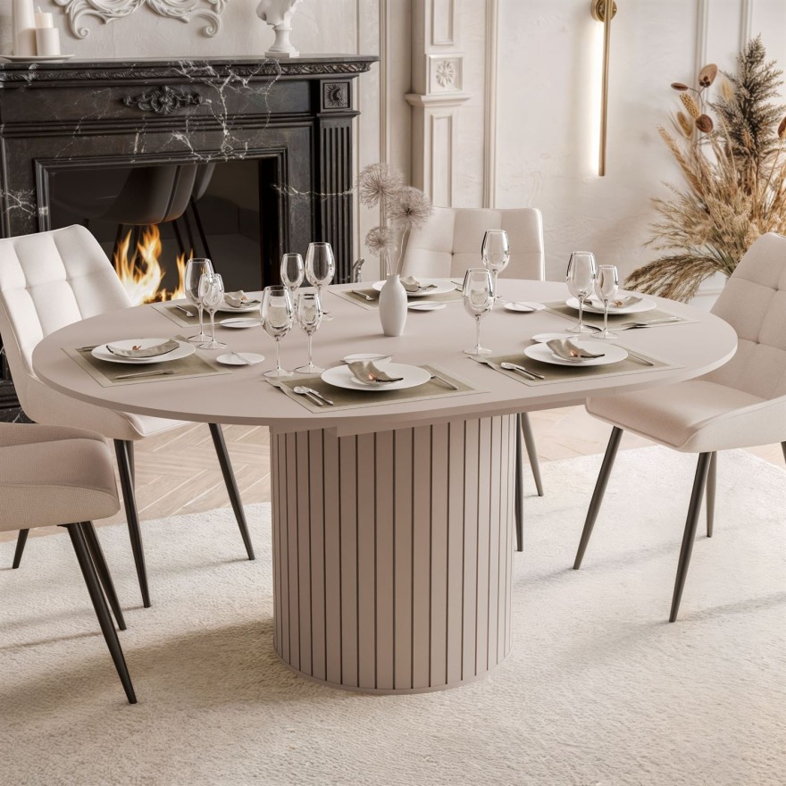 Ausziehbarer Tisch ELODIE 120–160 cm