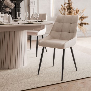 Esstisch ELODIE  mit vier Stühlen