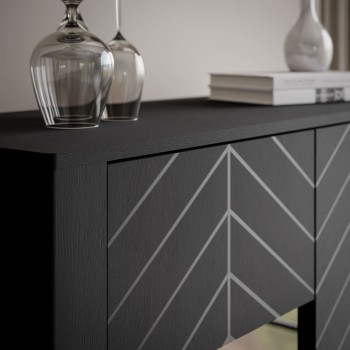 Zweitürige Glasvitrine LUMI