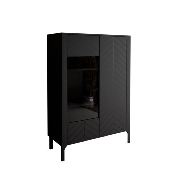 Zweitürige Glasvitrine LUMI