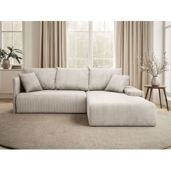 Ecksofa LAVIO L mit Schlaffunktion und Bettzeugkasten