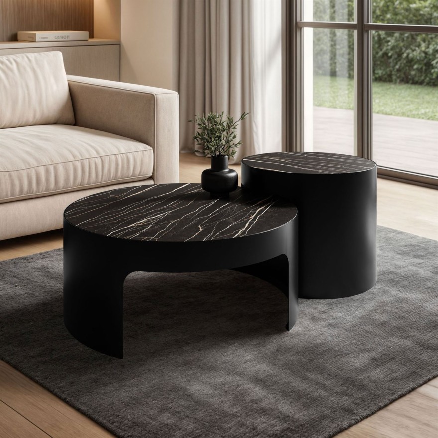 Couchtisch GAYA mit Marmorplatte