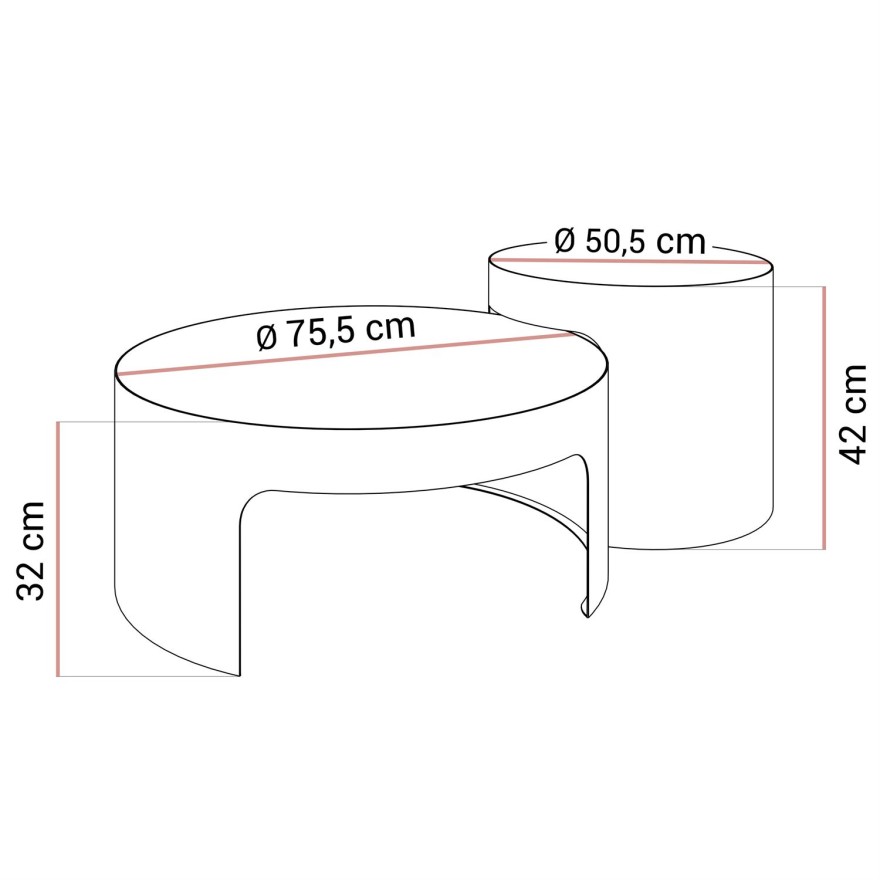 Couchtisch GAYA mit Marmorplatte