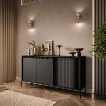 Zweitürige Kommode YASUMI 153 2D3S mit schubladen