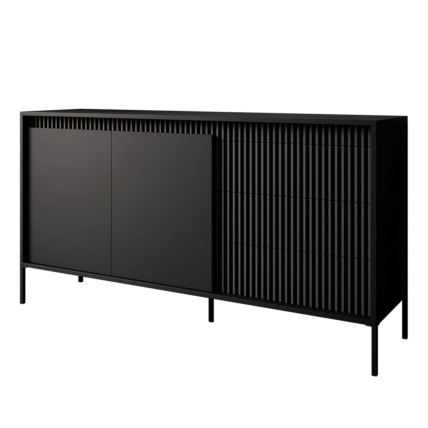 Zweitürige Kommode YASUMI 153 2D3S mit schubladen