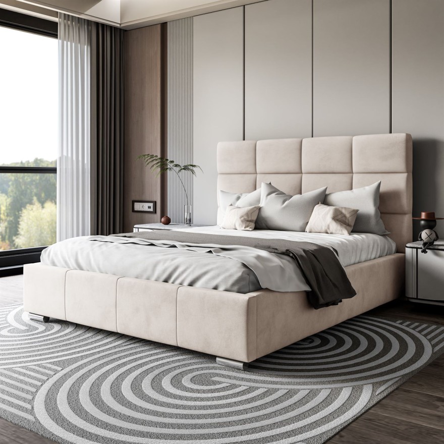 Doppelbett SARA mit hohem Kopfteil 140/160/180x200