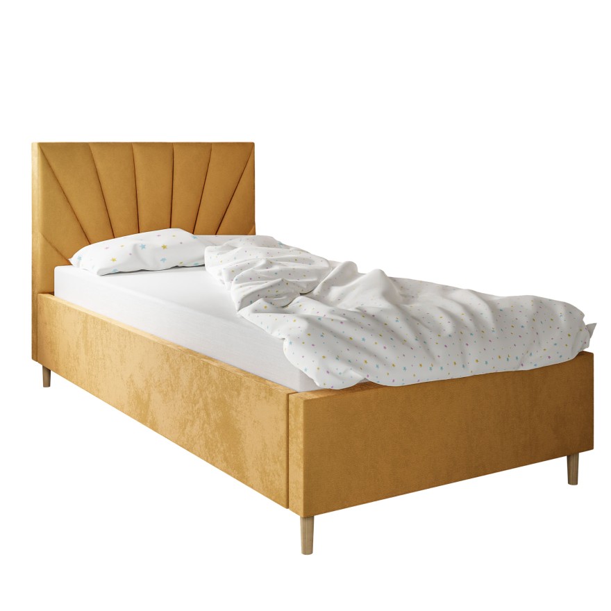 Gepolstertes Einzelbett AINA MINI 90/120x200 cm