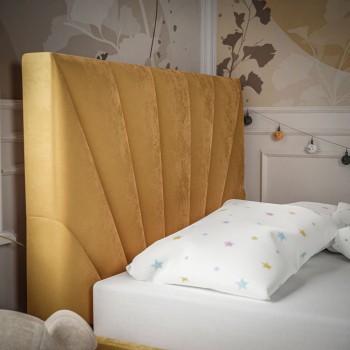 Gepolstertes Einzelbett AINA MINI 90/120x200 cm