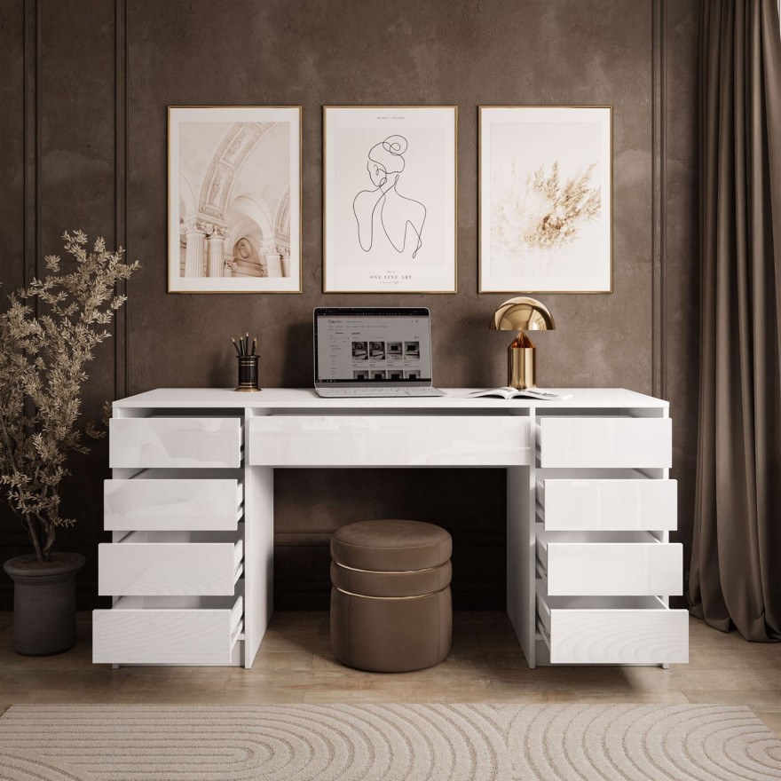 Schreibtisch MADA DOUBLE mit Schubladen