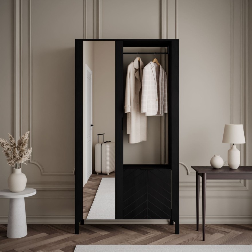 Garderobe LUMI mit Spiegel