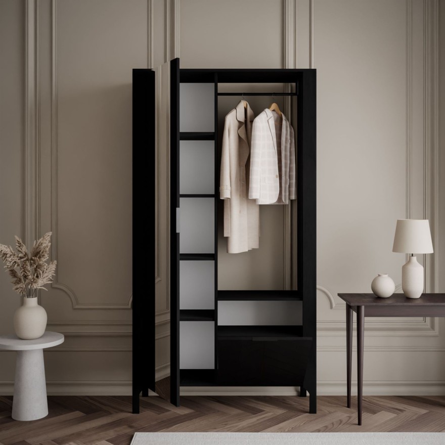 Garderobe LUMI mit Spiegel