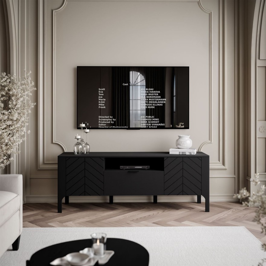 RTV-Schrank LUMI mit Schublade 160 cm