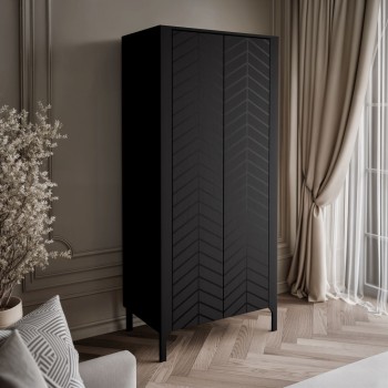 Zweitüriger Kleiderschrank LUMI 90 cm