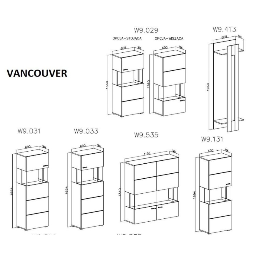 Kommode VANCOUVER W9.832 Kommode VANCOUVER W9.832