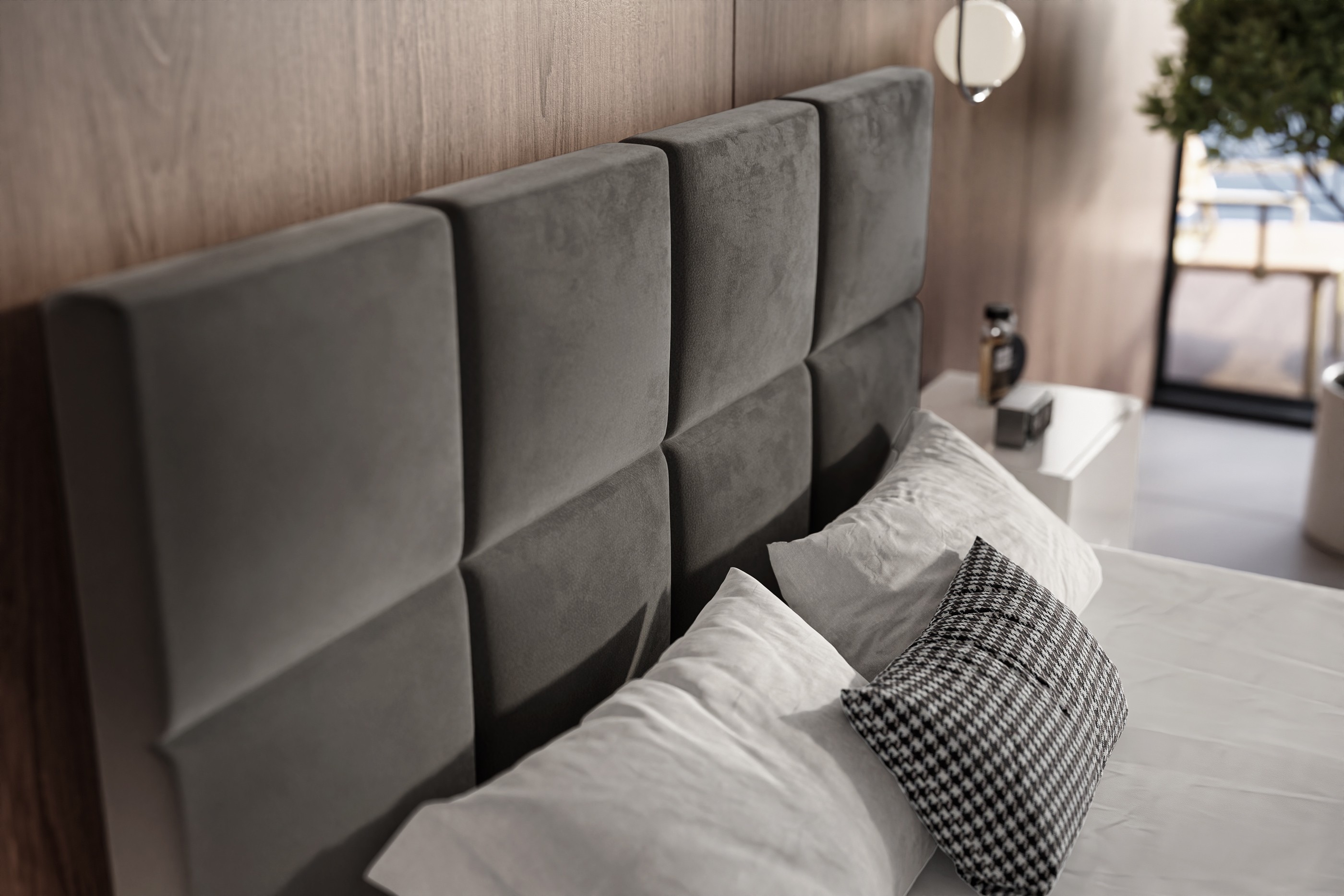 Boxspringbett MONA mit Lattenrost und Behälter