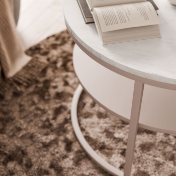 CIRI Couchtisch MAT Kaschmir mit Ablage