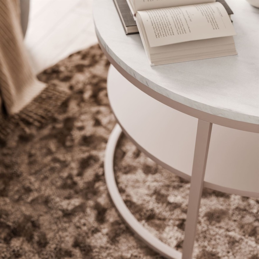 CIRI Couchtisch MAT Kaschmir mit Ablage