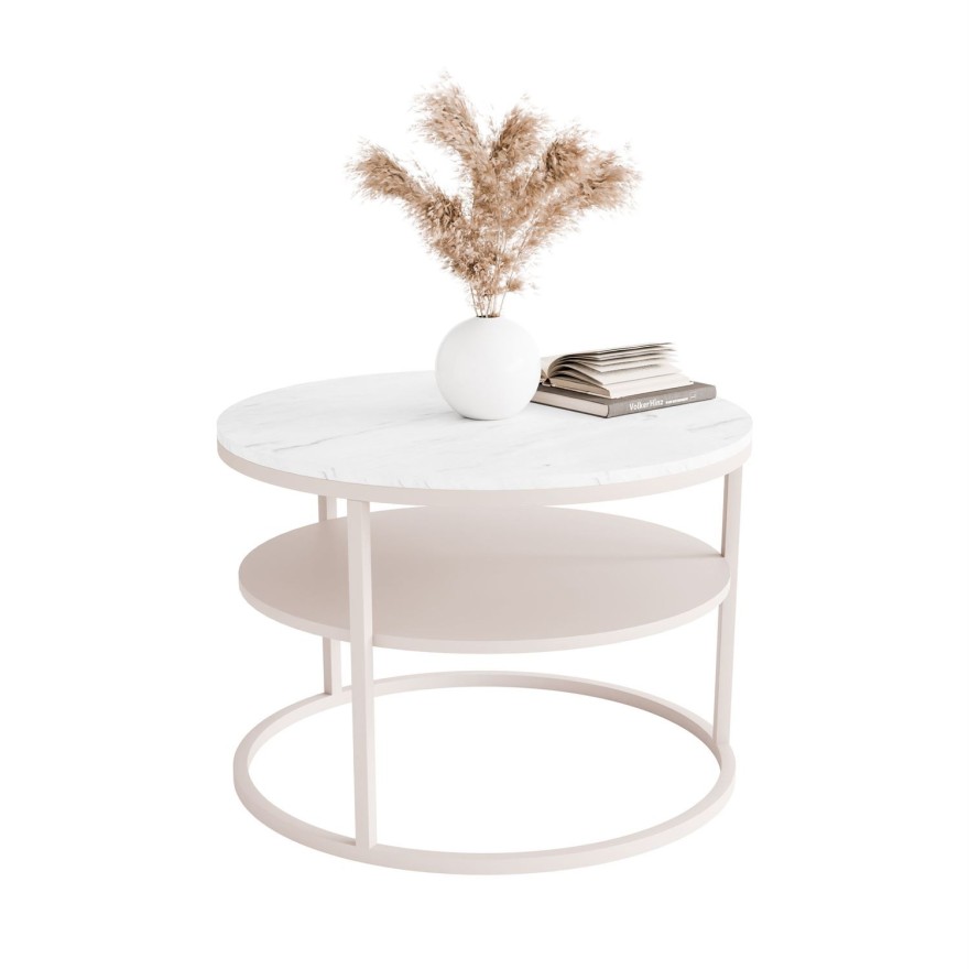 CIRI Couchtisch MAT Kaschmir mit Ablage