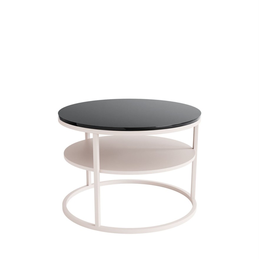 Couchtisch CIRI KASCHMIR Hochglanz mit Ablage