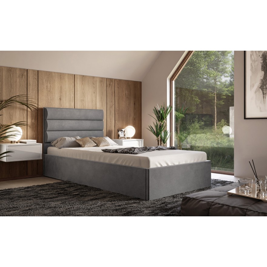Polsterbett SIERRA MINI mit Behälter und Metallrahmen