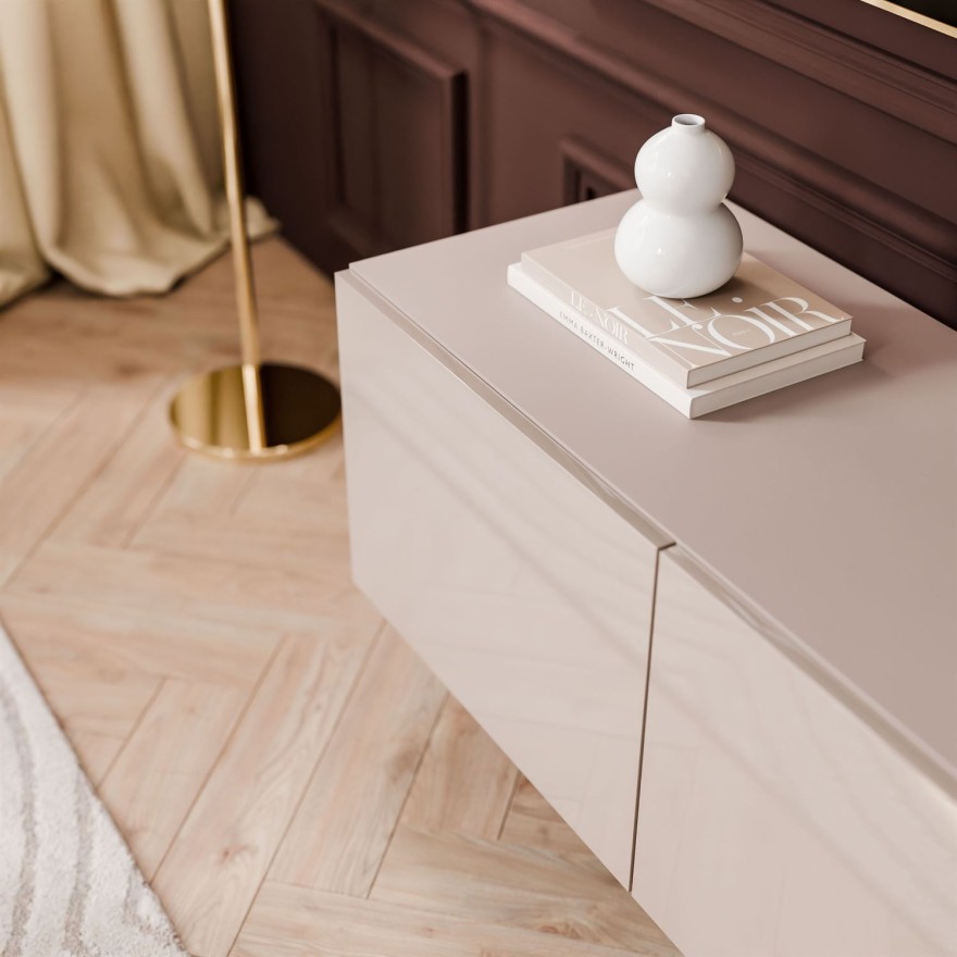 TV-Schrank COLGANTE 100 Kaschmir Hochglanz