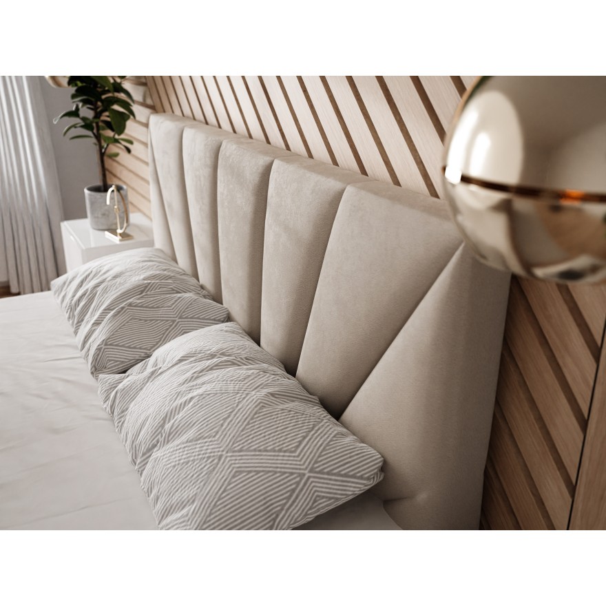 AYLA kontinentales Bett mit einem Behälter