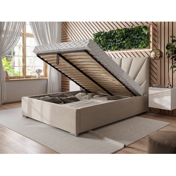 AYLA kontinentales Bett mit einem Behälter