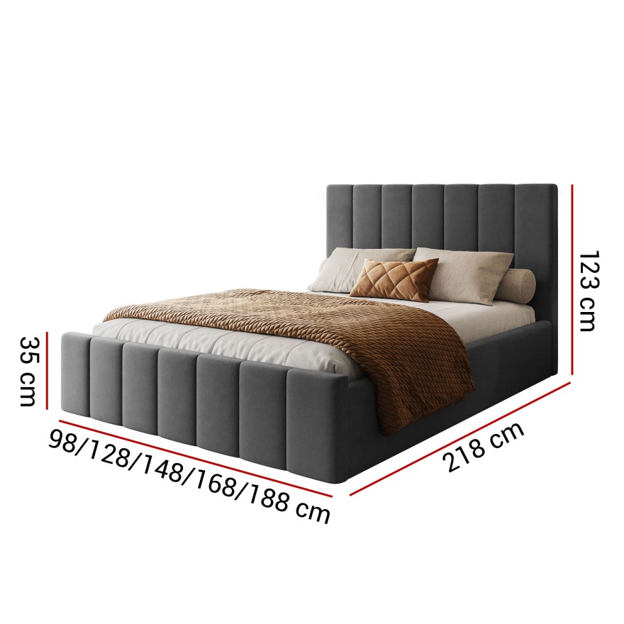 ELISE Polsterbett mit Bettkasten