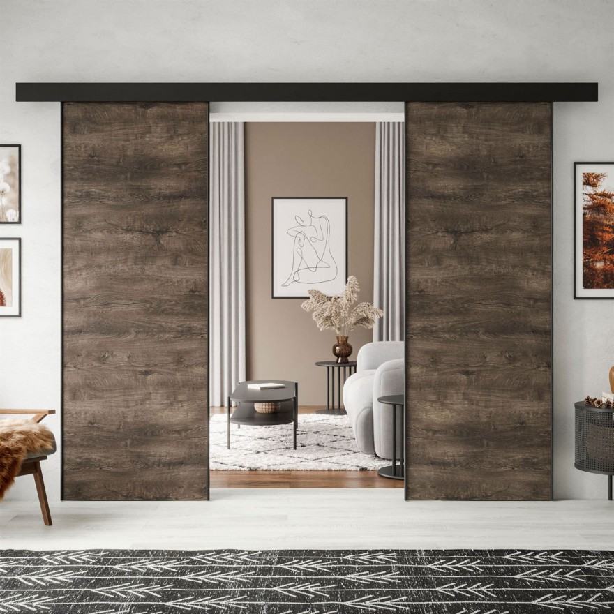 Schiebetüren HINOKI DUO mit Griff