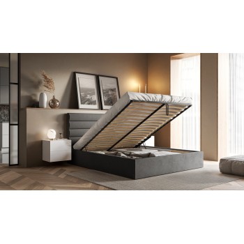 Polsterbett SIERRA mit Kasten und Gestell