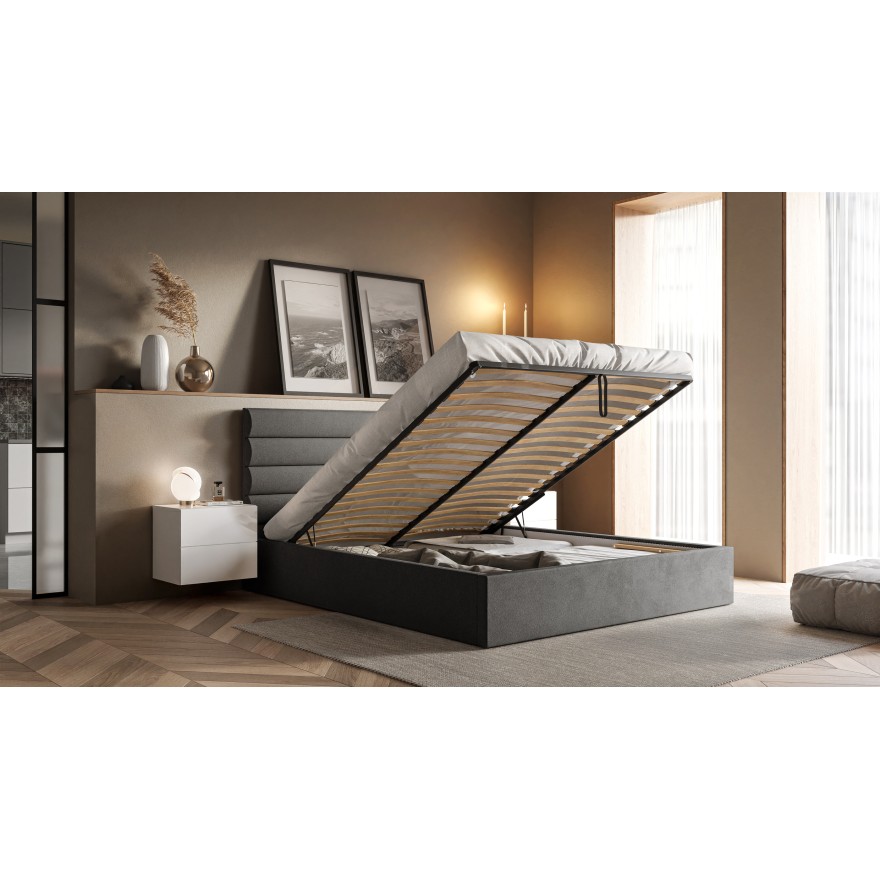Polsterbett SIERRA mit Kasten und Gestell