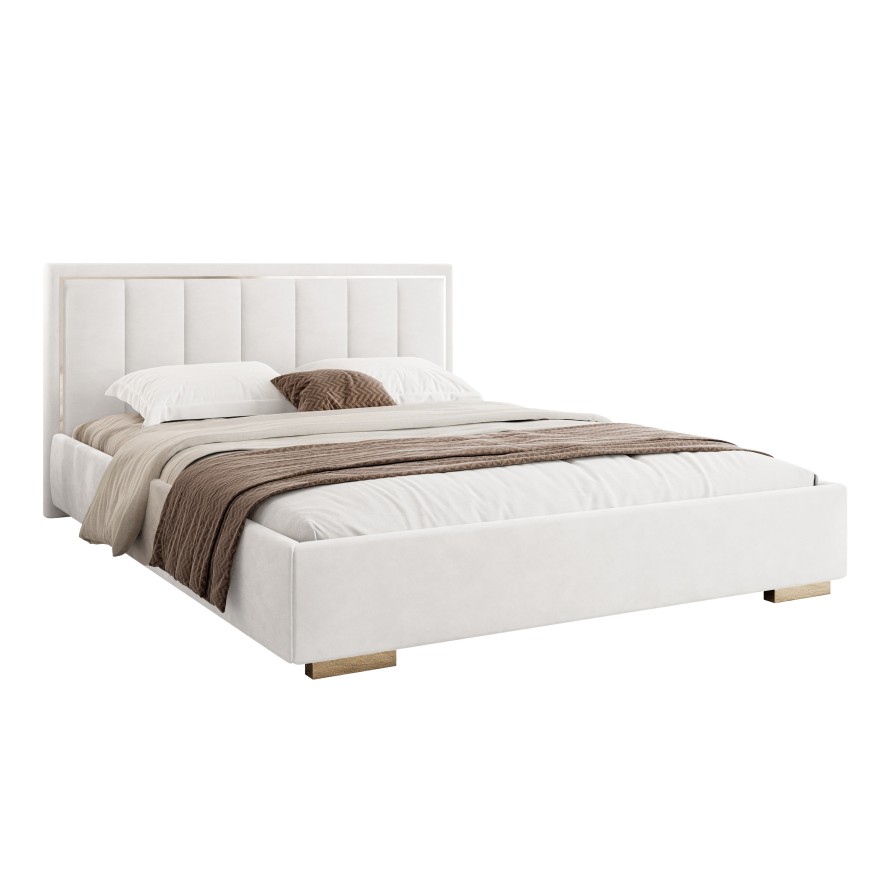 Polsterbett AURELIA mit Bettkasten und Metallgestell