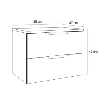 Nachttisch  LINA KASZMIR 2S LED