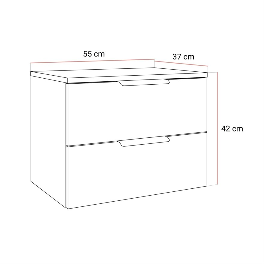 Nachttisch  LINA KASZMIR 2S LED