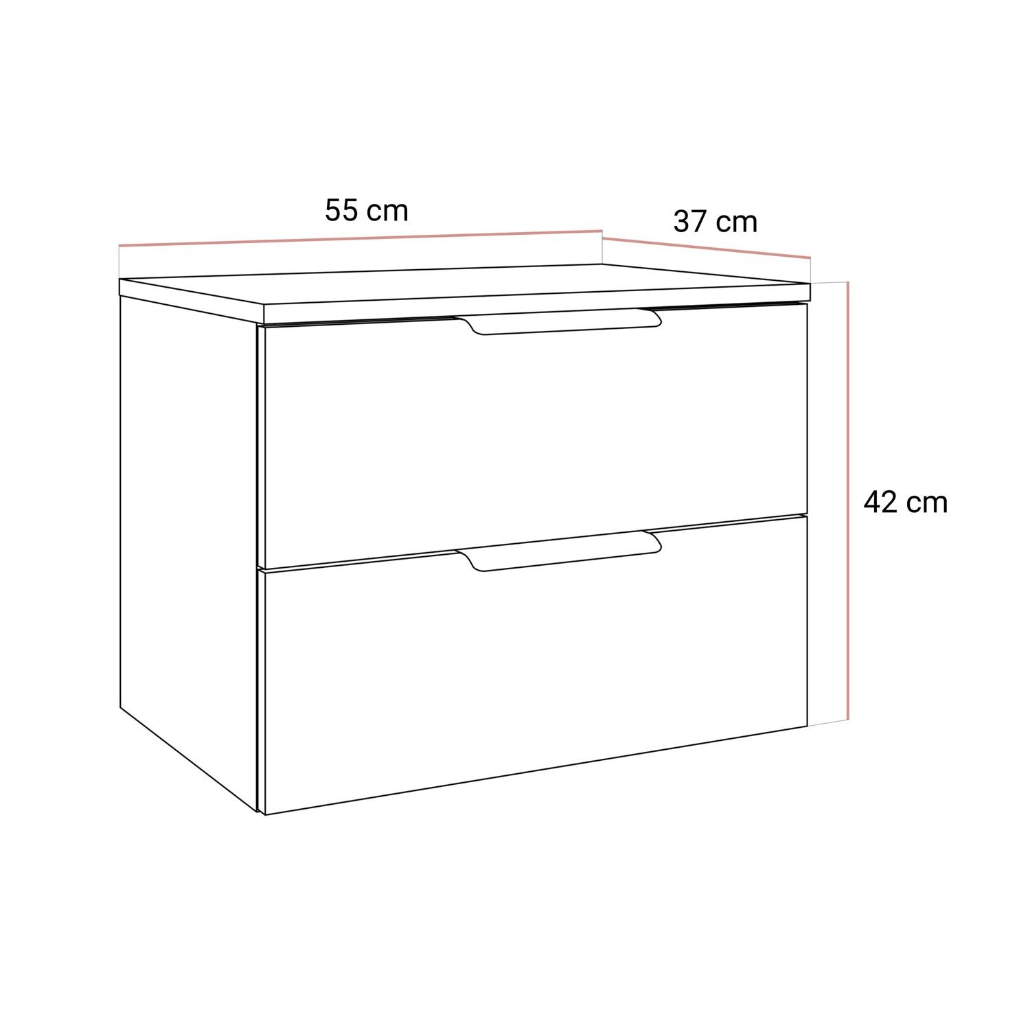 Nachttisch  LINA KASCHMIR 2S LED