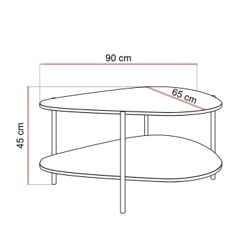 Couchtisch LUMI  mit Ablage