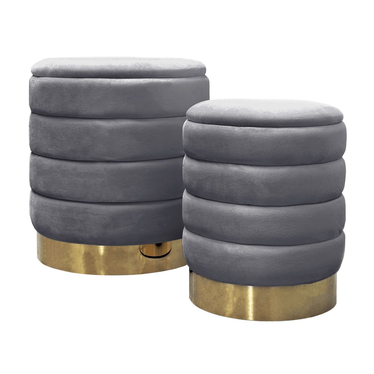 Satz gepolsterte Hocker MIRELLE