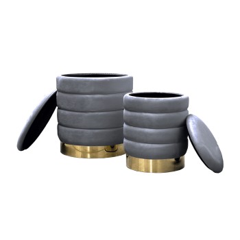 Satz gepolsterte Hocker MIRELLE