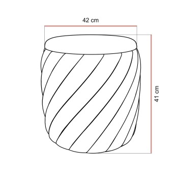 Polsterhocker NOEL mit Stauraum