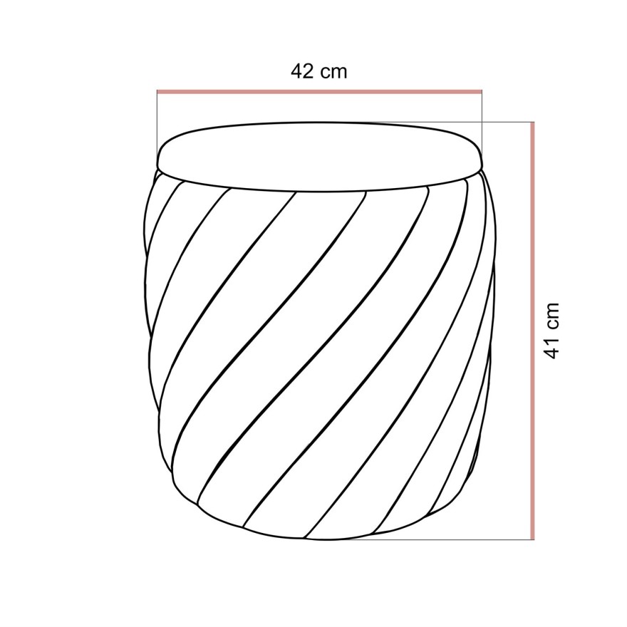 Polsterhocker NOEL mit Stauraum
