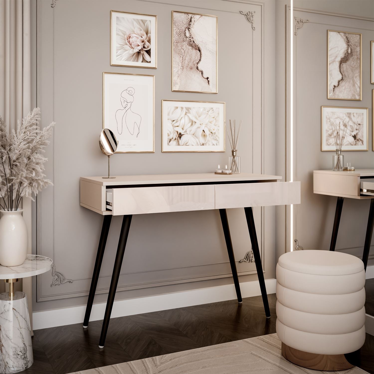 Konsole auf schrägen Beinen SIENNA KASCHMIR