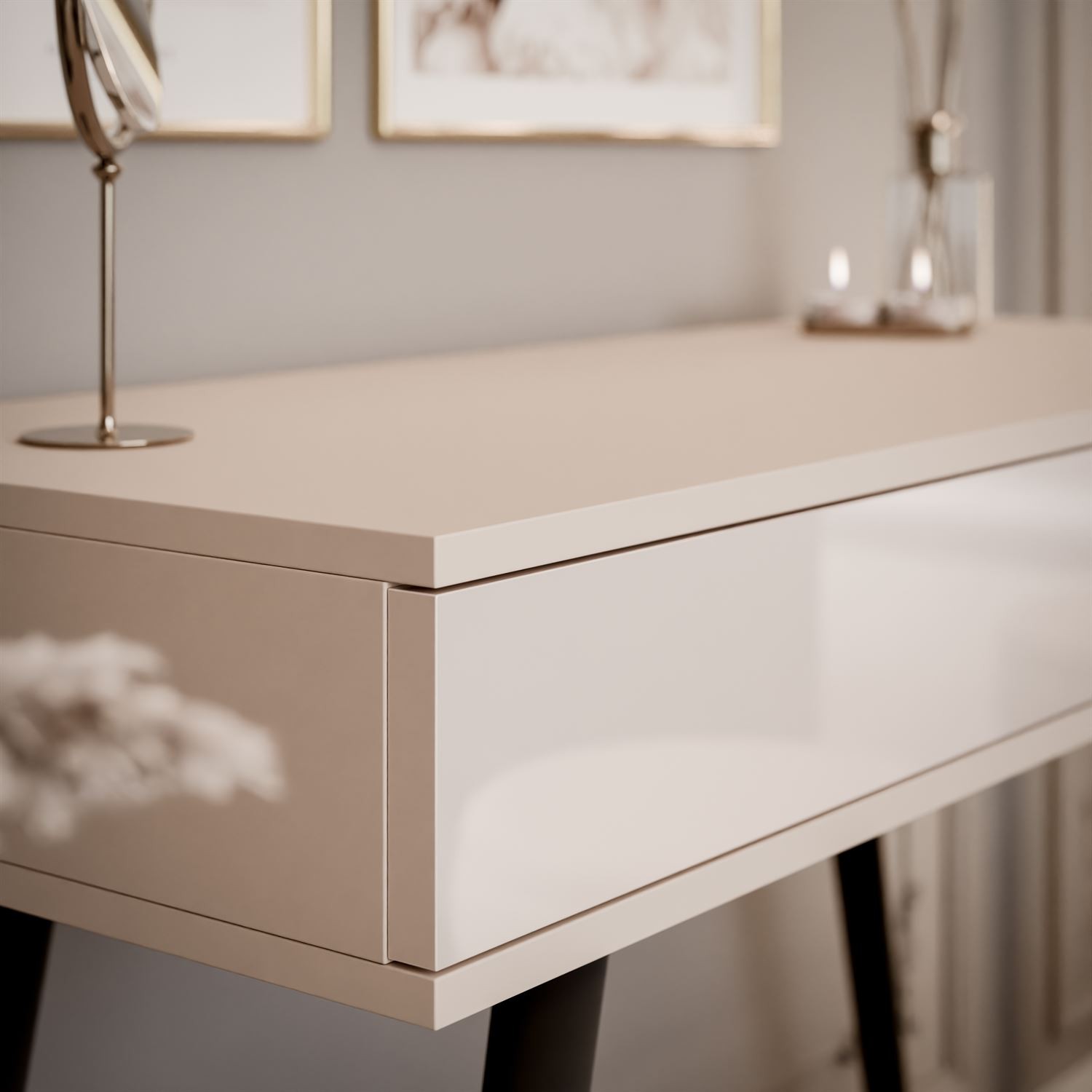 Konsole auf schrägen Beinen SIENNA KASCHMIR