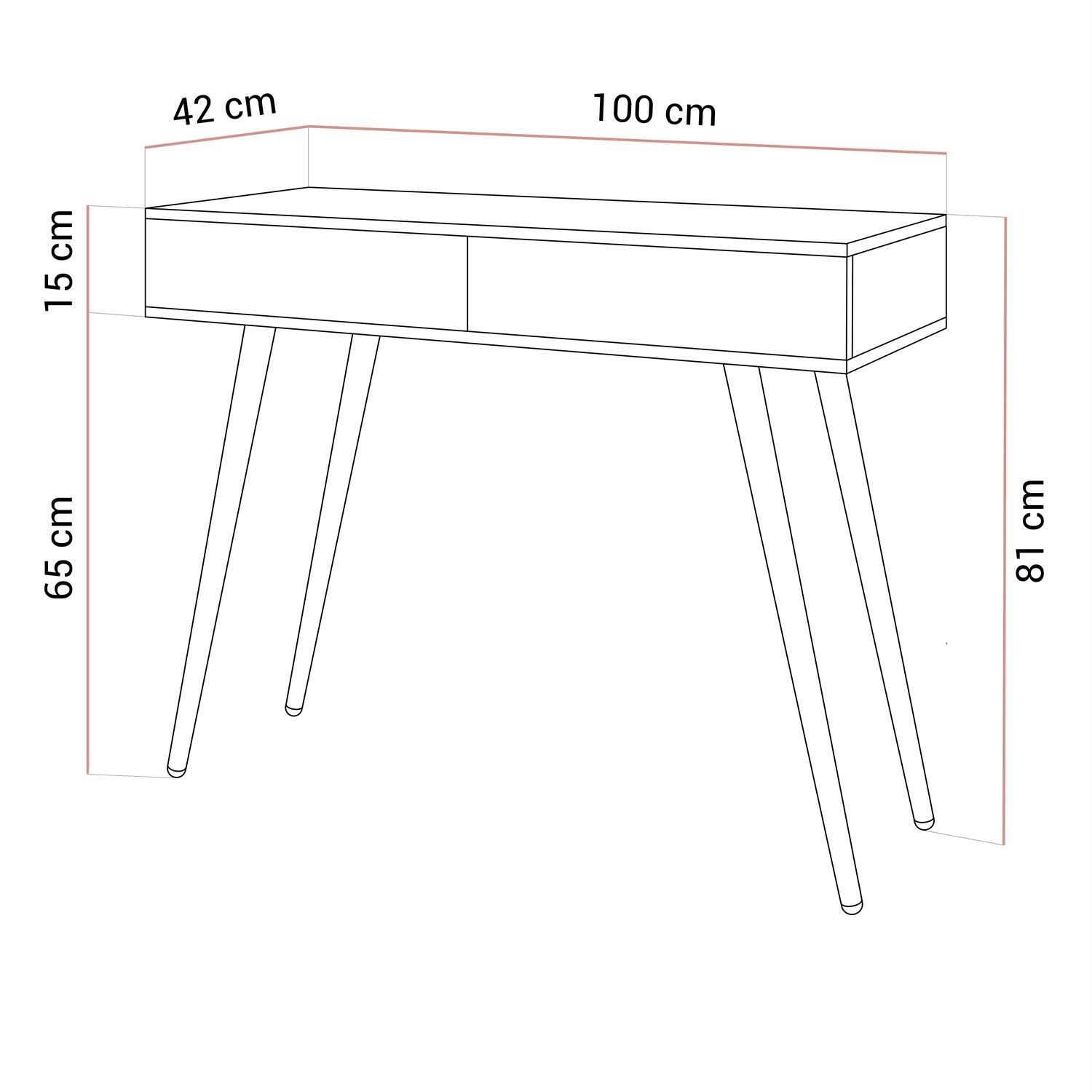 Konsole auf schrägen Beinen SIENNA KASCHMIR