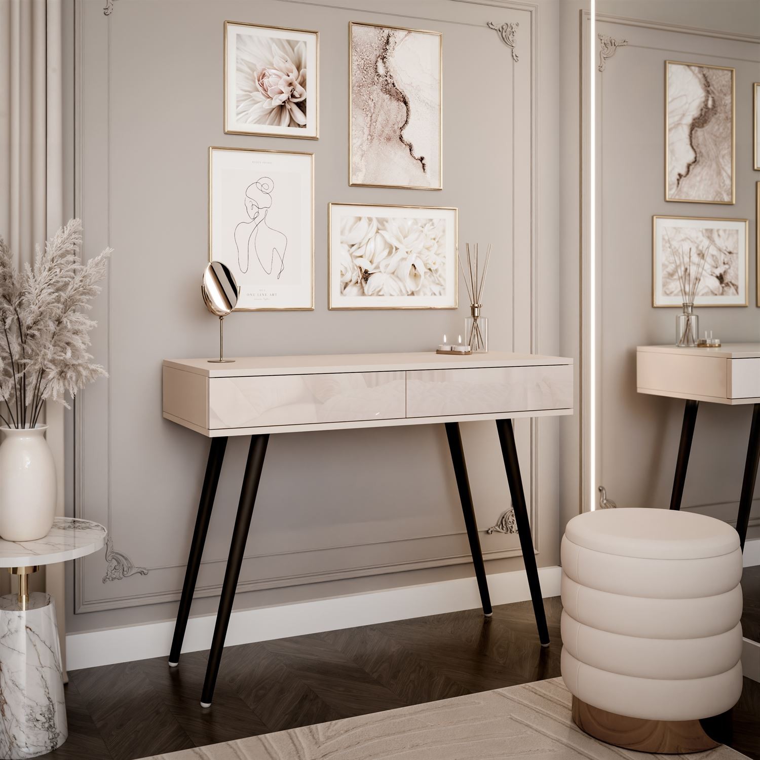 Konsole auf schrägen Beinen SIENNA KASCHMIR